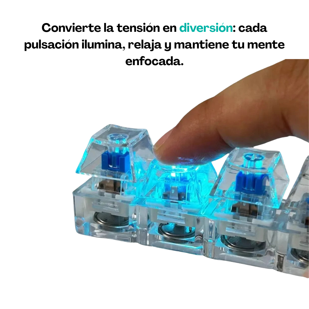 Llavero teclado antiestrés