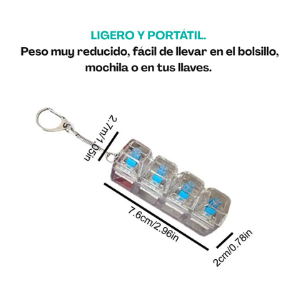 Llavero teclado antiestrés